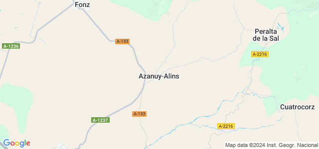 Mapa de Azanuy-Alins