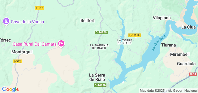 Mapa de Baronia de Rialb