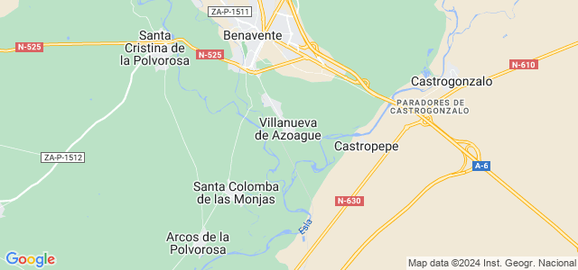 Mapa de Villanueva de Azoague