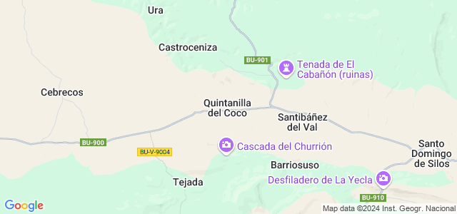 Mapa de Quintanilla del Coco