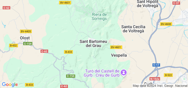 Mapa de Sant Bartomeu del Grau