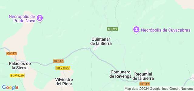 Mapa de Quintanar de la Sierra