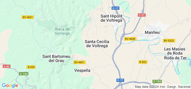 Mapa de Santa Cecília de Voltregà