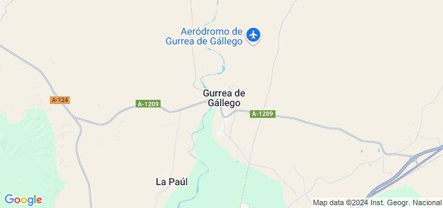 Mapa de Gurrea de Gállego