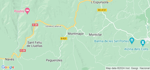 Mapa de Montmajor