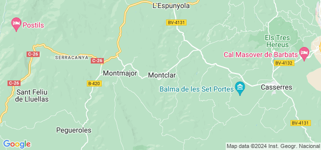 Mapa de Montclar