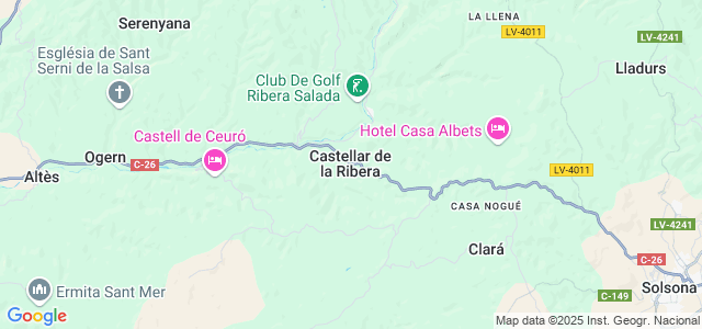 Mapa de Castellar de la Ribera