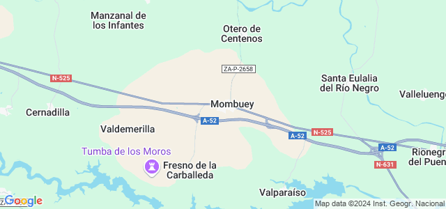 Mapa de Mombuey