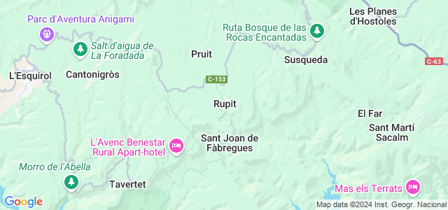 Mapa de Rupit i Pruit