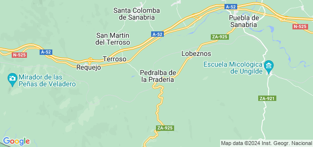 Mapa de Pedralba de la Pradería