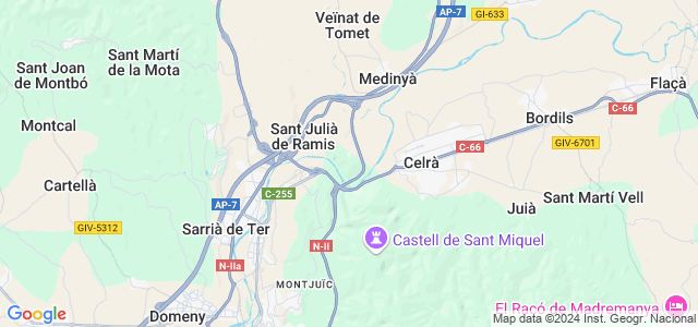 Mapa de Sant Julià de Ramis