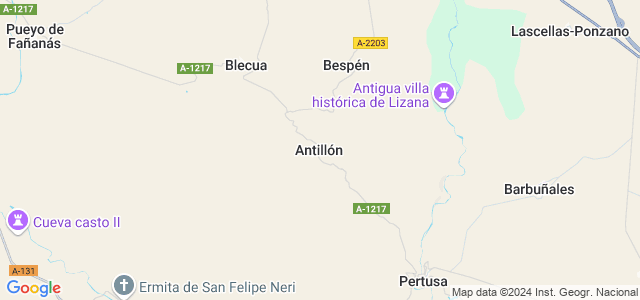 Mapa de Antillón