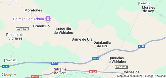 Mapa de Brime de Urz