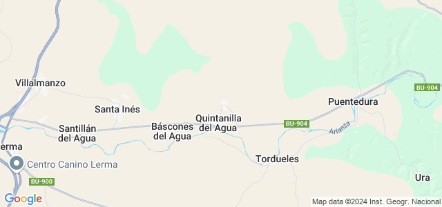 Mapa de Quintanilla del Agua y Tordueles