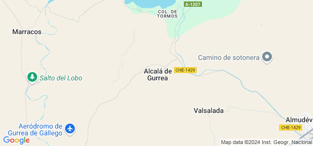 Mapa de Alcalá de Gurrea