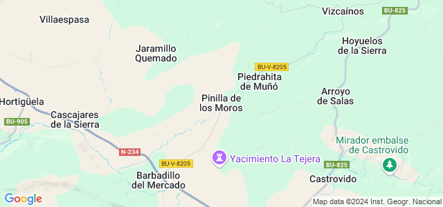 Mapa de Pinilla de los Moros