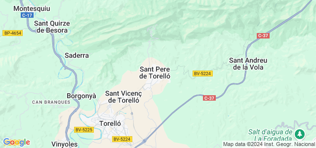 Mapa de Sant Pere de Torelló