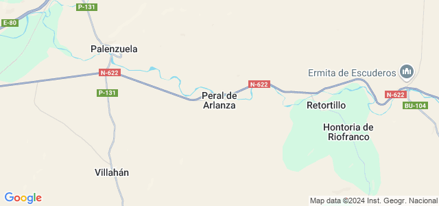 Mapa de Peral de Arlanza