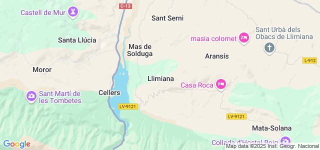 Mapa de Llimiana