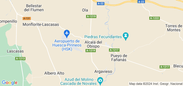 Mapa de Alcalá del Obispo