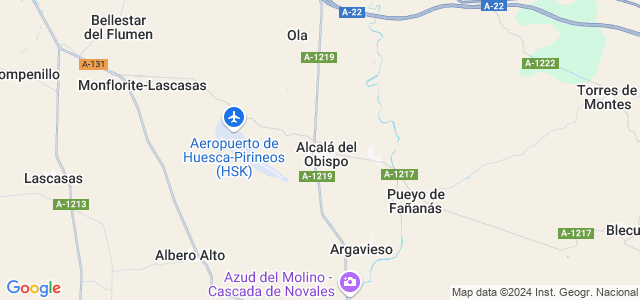 Mapa de Alcalá del Obispo