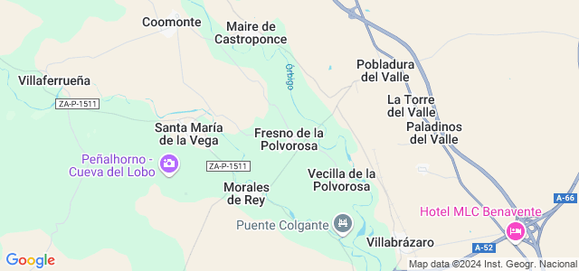 Mapa de Fresno de la Polvorosa