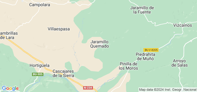 Mapa de Jaramillo Quemado