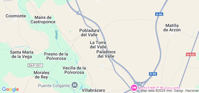 Mapa de Torre del Valle