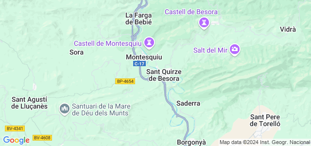 Mapa de Sant Quirze de Besora