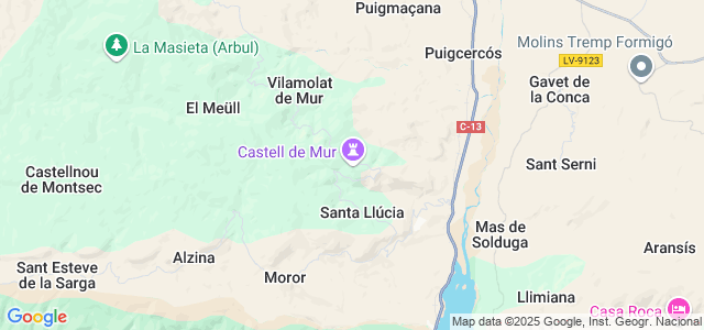 Mapa de Castell de Mur