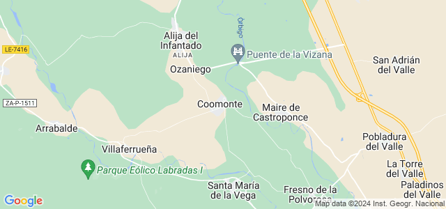Mapa de Coomonte