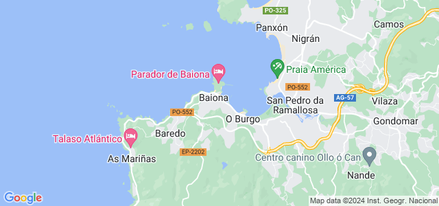 Mapa de Baiona