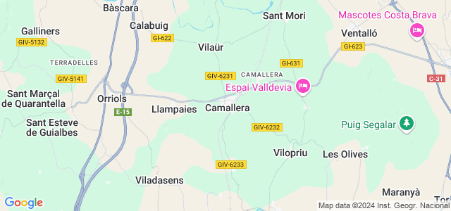 Mapa de Saus, Camallera i Llampaies