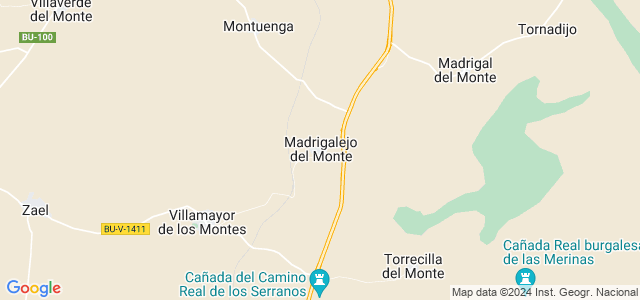 Mapa de Madrigalejo del Monte