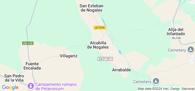 Mapa de Alcubilla de Nogales