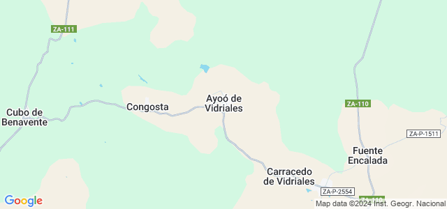 Mapa de Ayoó de Vidriales