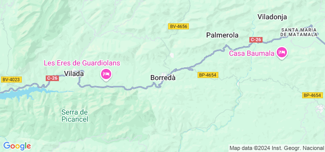 Mapa de Borredà