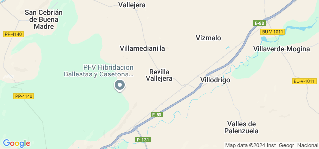 Mapa de Revilla Vallejera