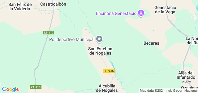 Mapa de San Esteban de Nogales