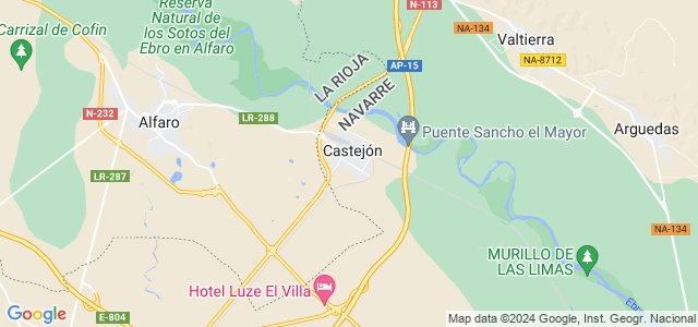 Mapa de Castejón