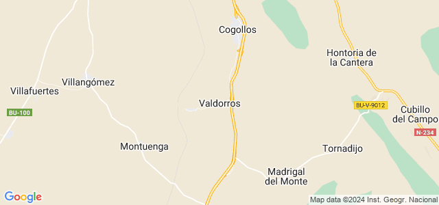 Mapa de Valdorros