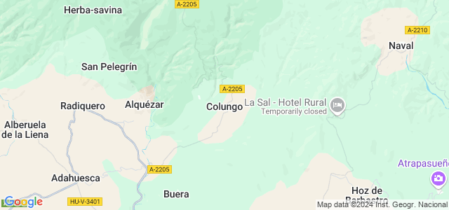 Mapa de Colungo