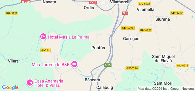 Mapa de Pontós