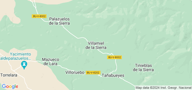 Mapa de Villamiel de la Sierra