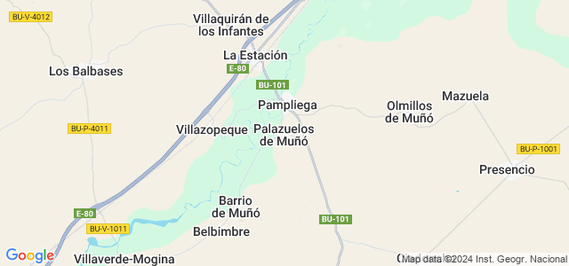 Mapa de Palazuelos de Muñó