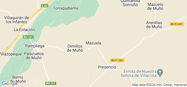 Mapa de Mazuela