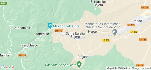 Mapa de Santa Eulalia Bajera