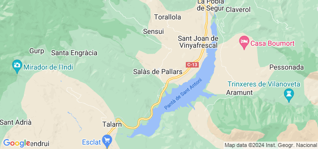 Mapa de Salàs de Pallars