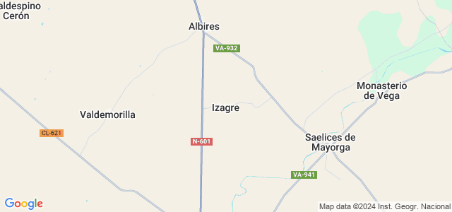 Mapa de Izagre