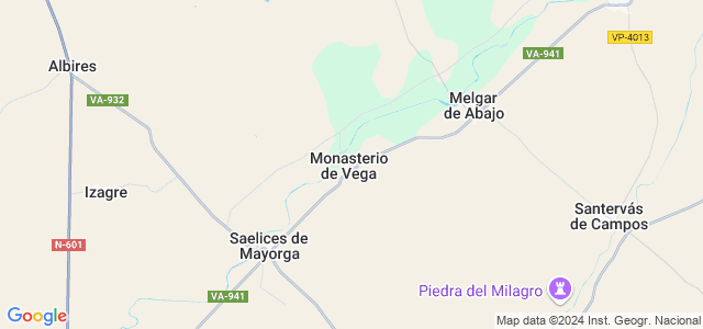 Mapa de Monasterio de Vega